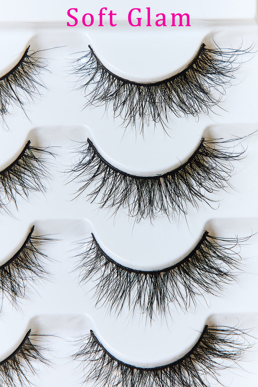 SO PINK BEAUTY Mink Eyelashes 5 Pairs - TopFashionHQ