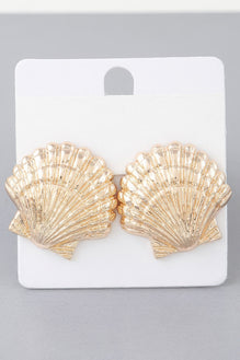 Majestic Clamshell Earrings