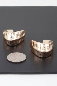 Abstract Ripple Hook Earrings
