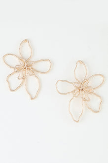 Delicate Abstract Flower Earrings