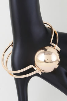 Statement Sphere Cuff Bracelet
