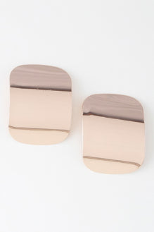 Modern Shiny Plate Earrings