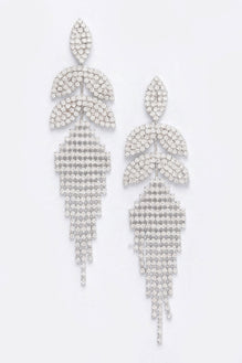 Rhinestone Fringe Earring