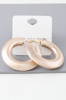 Matte Modern Hoop Earrings