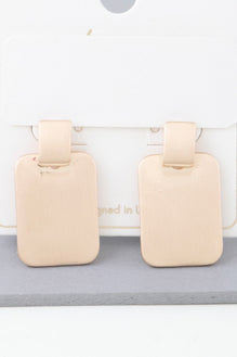 Modern Flat Cubic Earrings