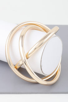 Triple Shiny Bangle Bracelet