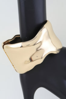 Shiny Ripple Cuff Bracelet