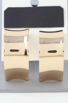 Shiny Open Hoop Earrings