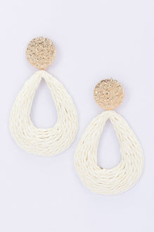 Metal And Paper Earring