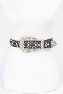 Studded Rhinestone Belt