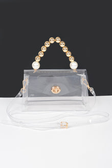 Transparent Ccb Handle Flap Clutch