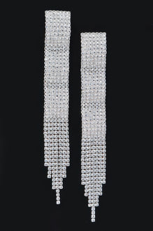 Rhinestone Fringe Earring