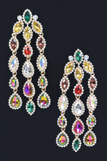 Rhinestone Fringe Earring