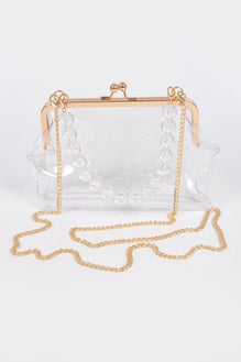 Vintage Clasp Pvc Clutch