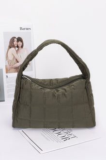 Quilted Nylon Shoulder Bag