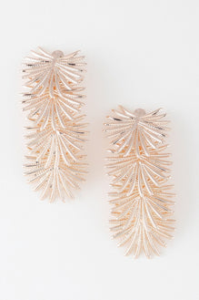 Multi Flare Leaf Drop Earrings