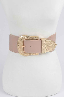 Wide Multi Metal Elastic Belt