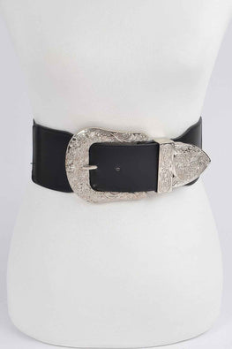 Wide Multi Metal Elastic Belt