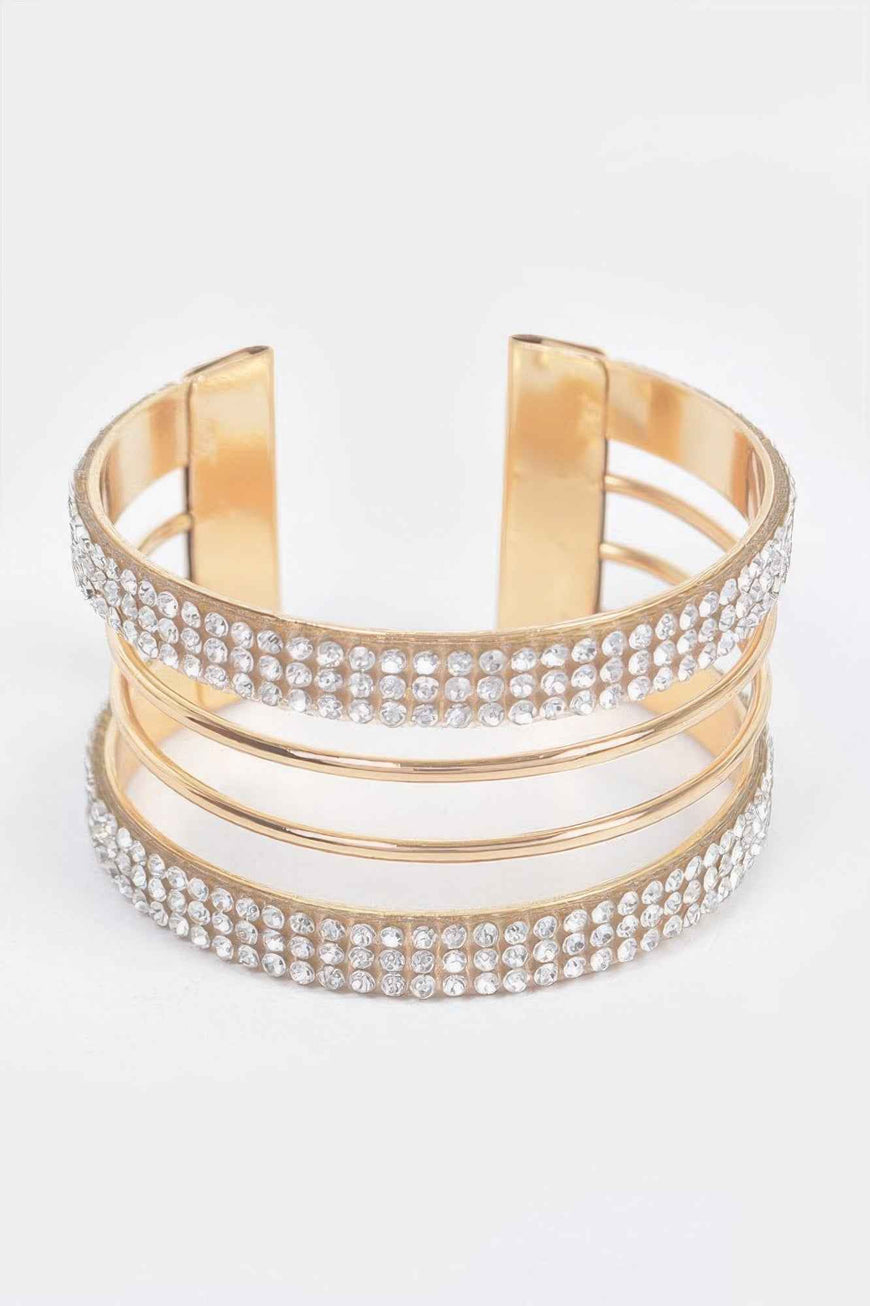 Rhinestone Metal Cuff