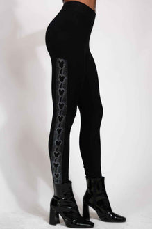 Mouse Ears Crystal Studded High Waisted Leggings