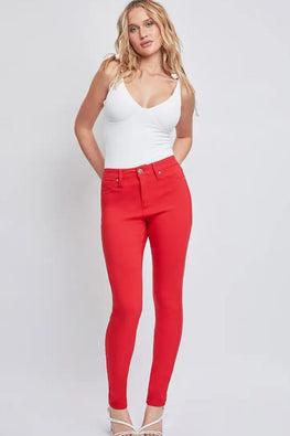 YMI Jeanswear Full Size Hyperstretch Mid-Rise Skinny Jeans - TopFashionHQ