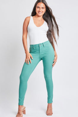 YMI Jeanswear Full Size Hyperstretch Mid-Rise Skinny Pants - TopFashionHQ