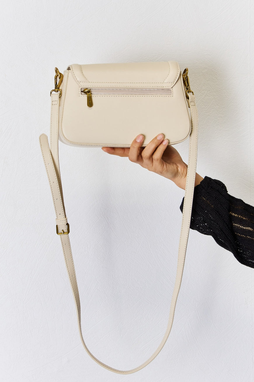 David Jones PU Leather Crossbody Bag - TopFashionHQ