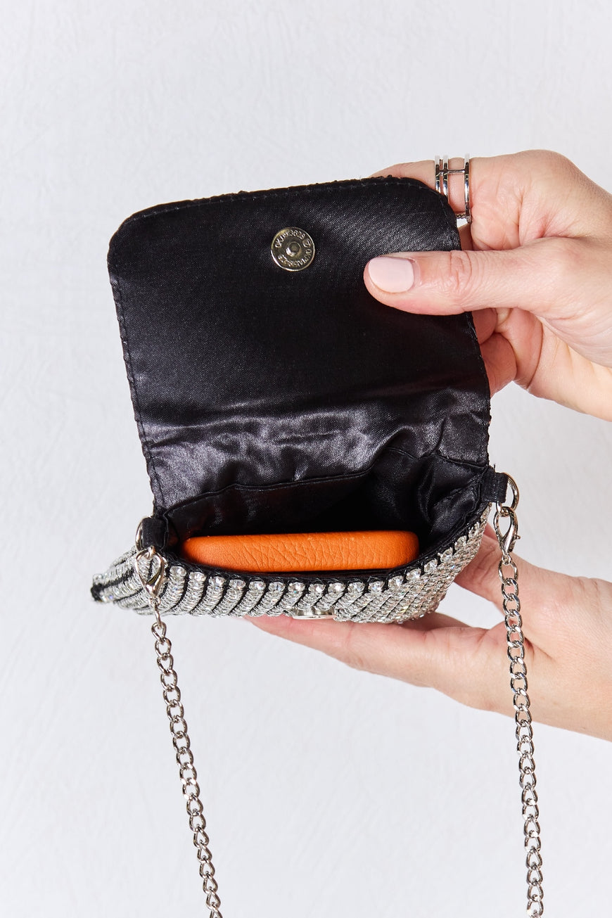 Forever Link Rhinestone Mini Crossbody Bag - TopFashionHQ