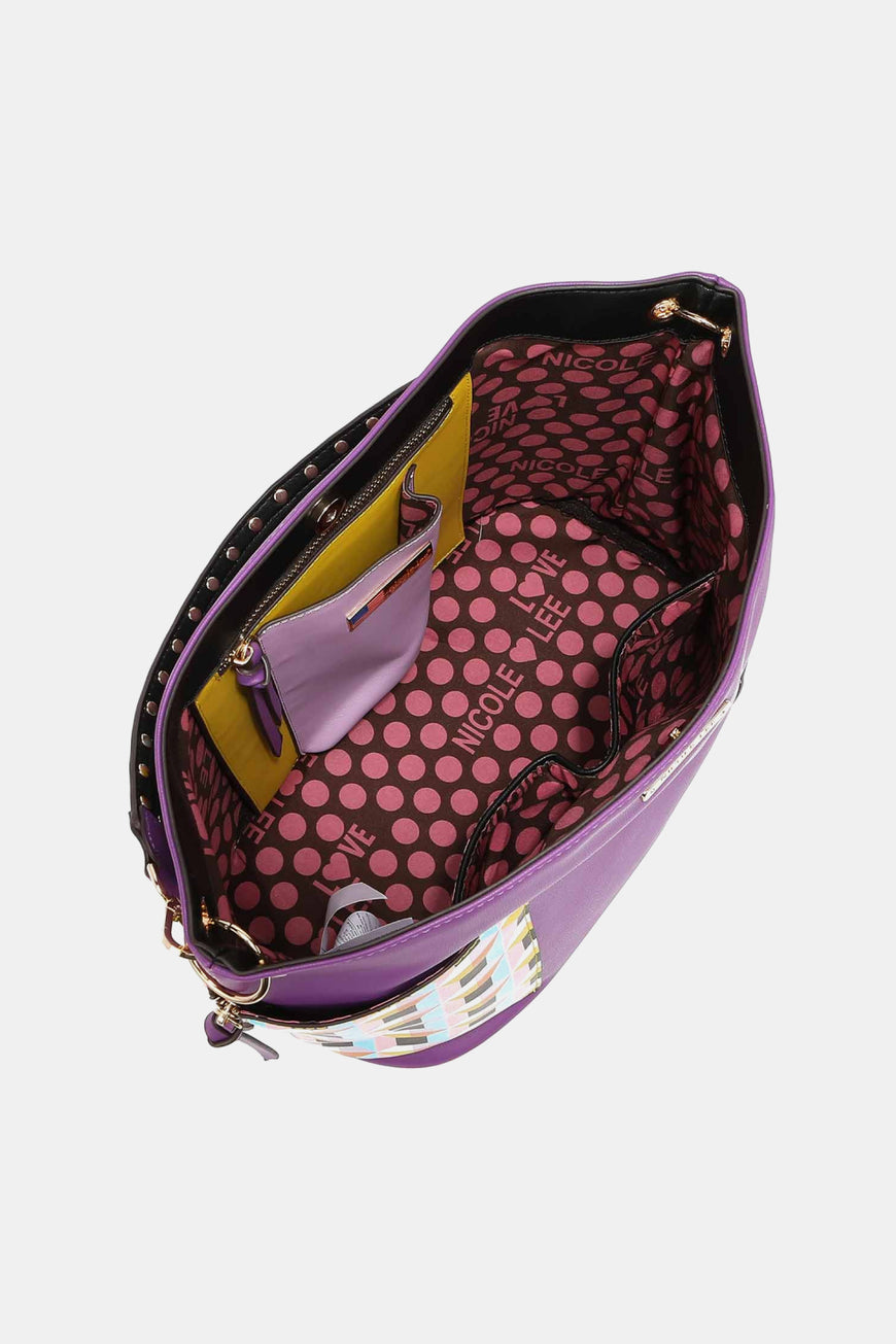 Nicole Lee USA Quihn 3-Piece Handbag Set - TopFashionHQ