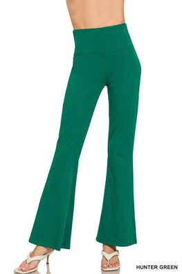 Zenana Wide Waistband Yoga Flare Pants