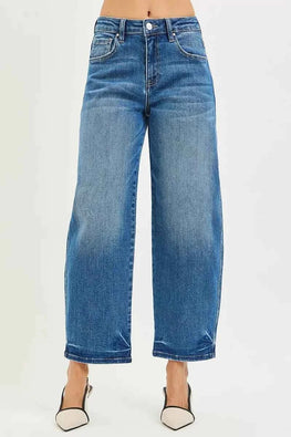 RISEN Slouchy Cropped Barrel Jeans