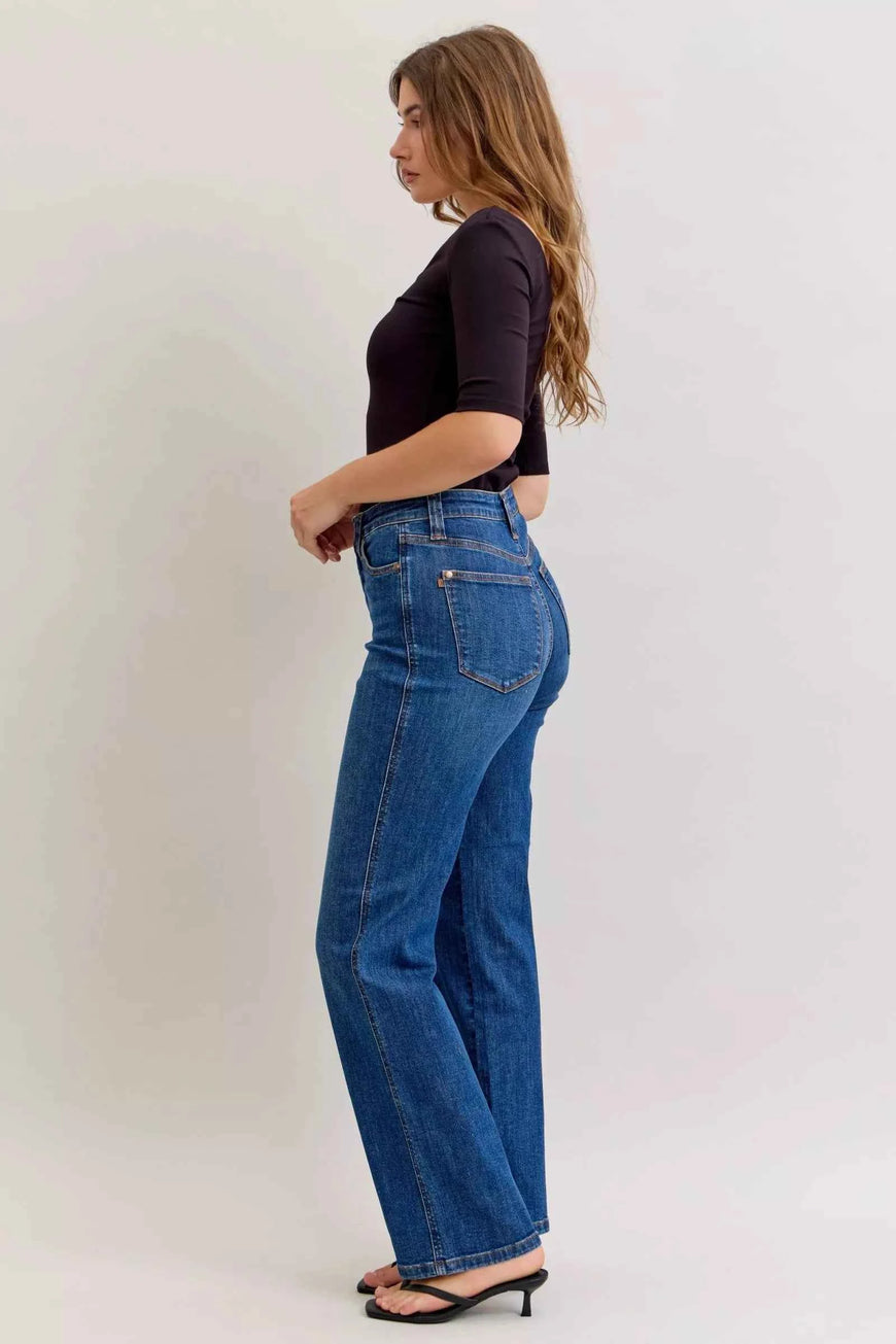 Judy Blue High Waist Tummy Control Straight Jeans