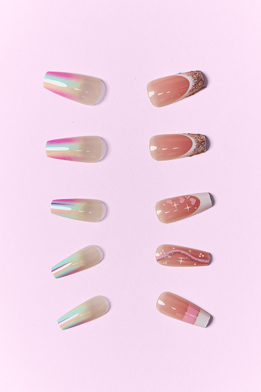 SO PINK BEAUTY Press On Nails 2 Packs - TopFashionHQ