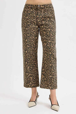 RISEN Full Size Mid Rise Crop Relaxed Jeans Plus Size