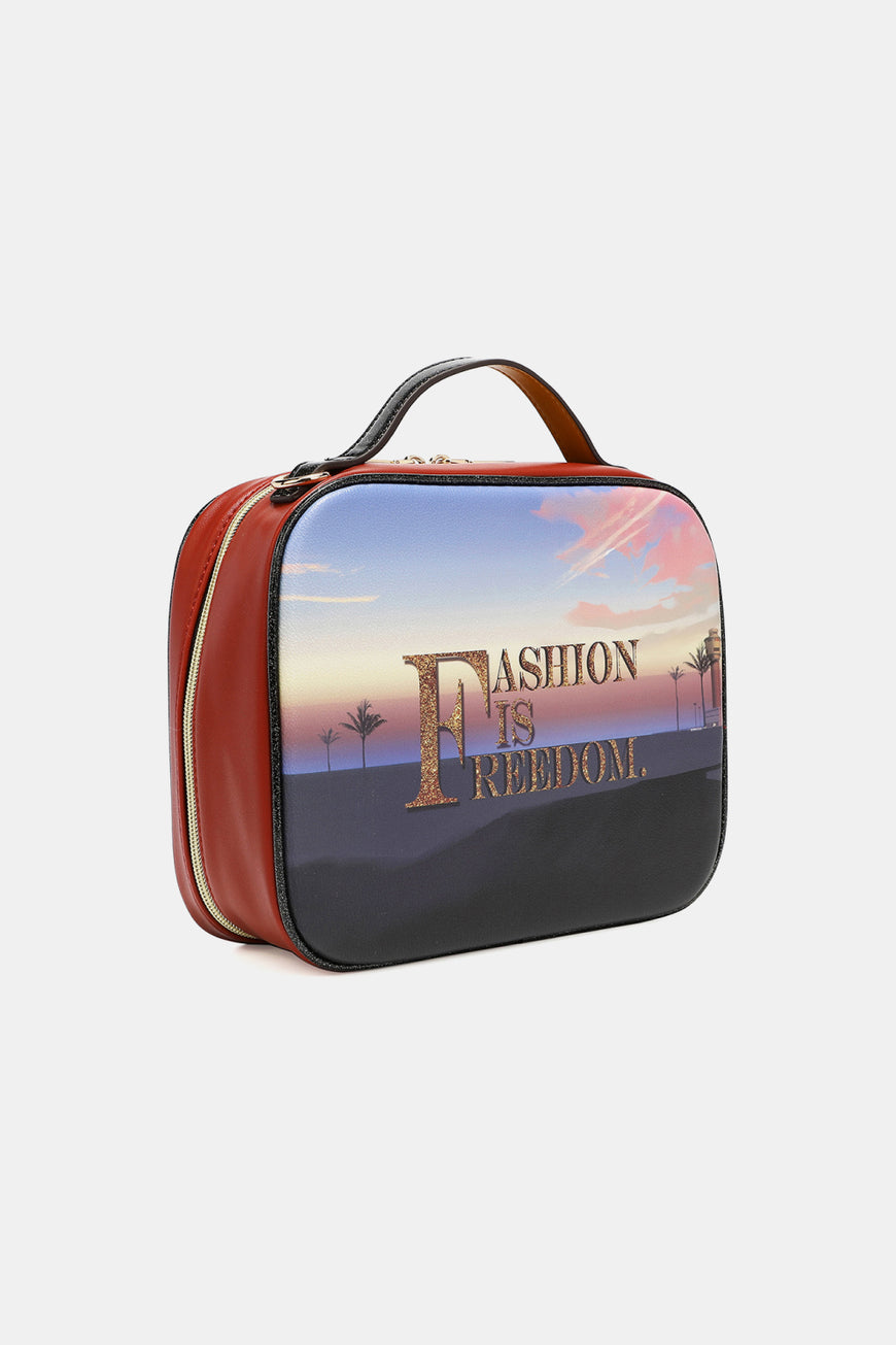Nicole Lee USA Printed Handbag with Three Pouches - TopFashionHQ