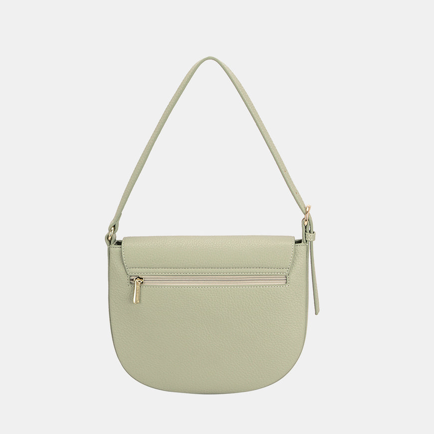 David Jones Metal Buckle Shoulder Bag - TopFashionHQ