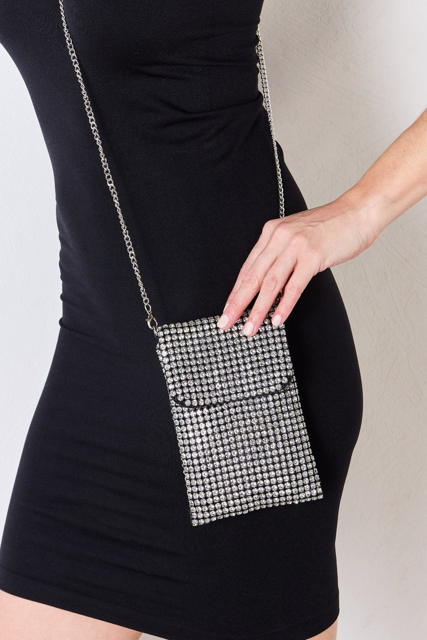 Forever Link Rhinestone Mini Crossbody Bag - TopFashionHQ