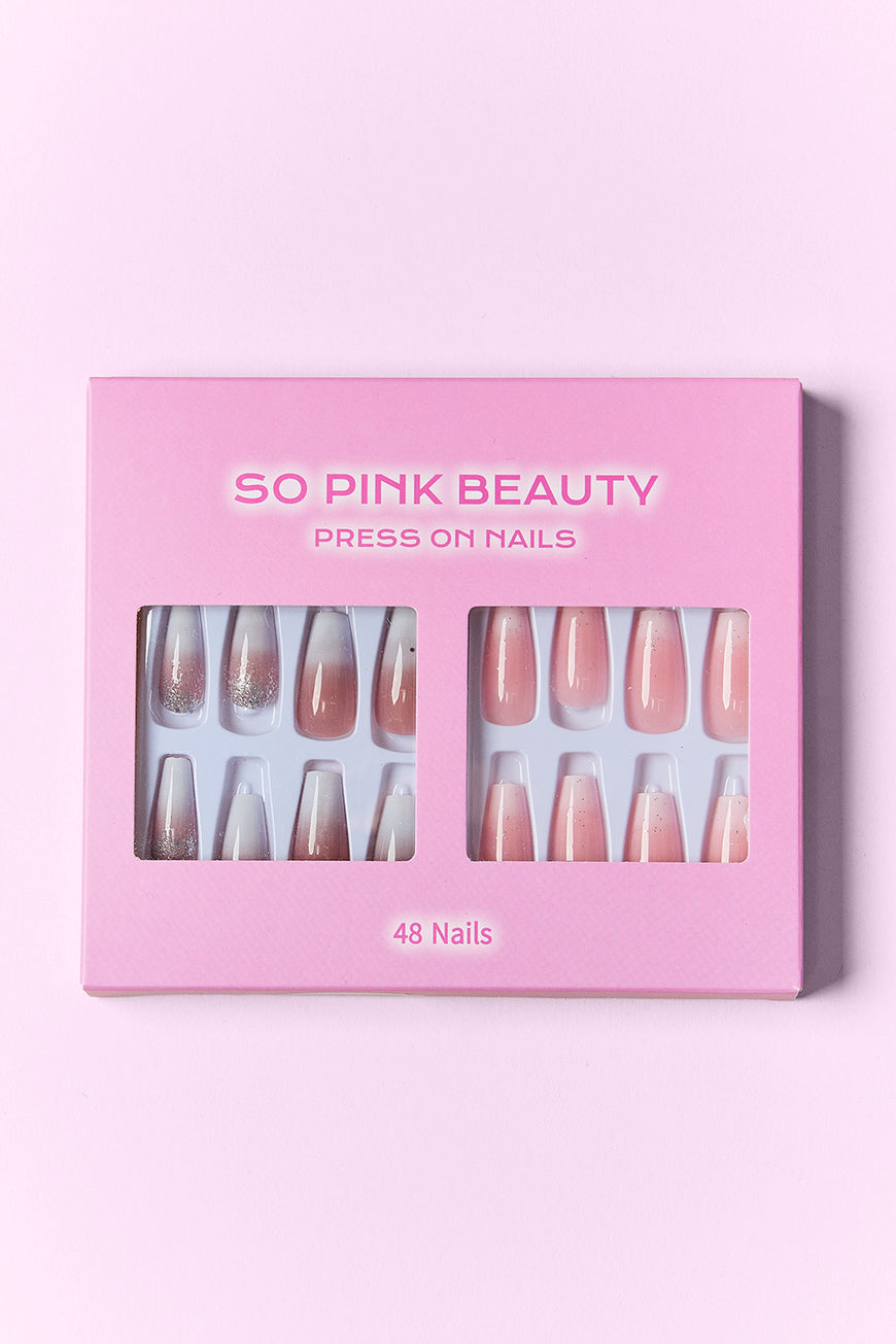 SO PINK BEAUTY Press On Nails 2 Packs - TopFashionHQ