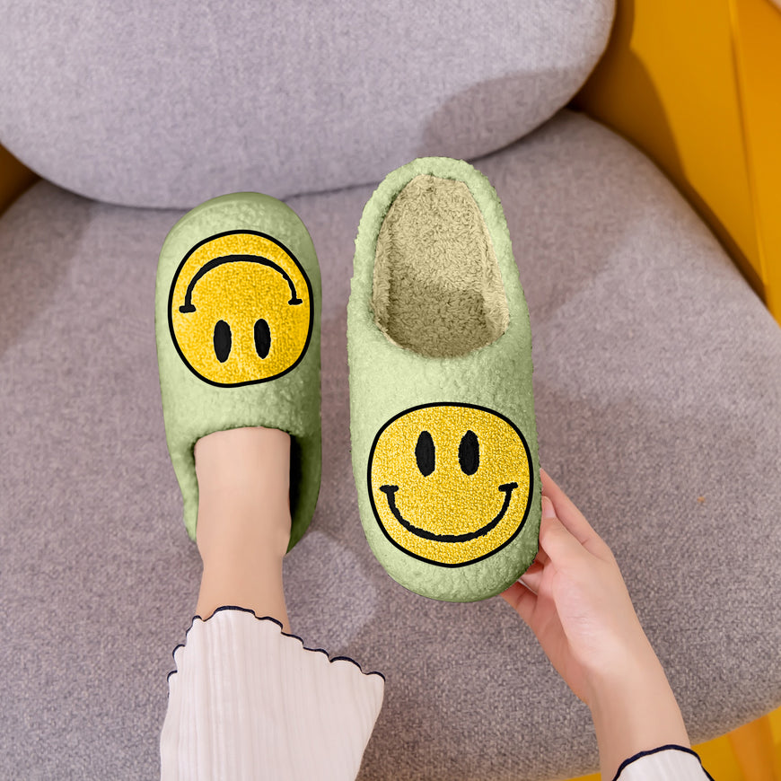 Melody Smiley Face Slippers - TopFashionHQ