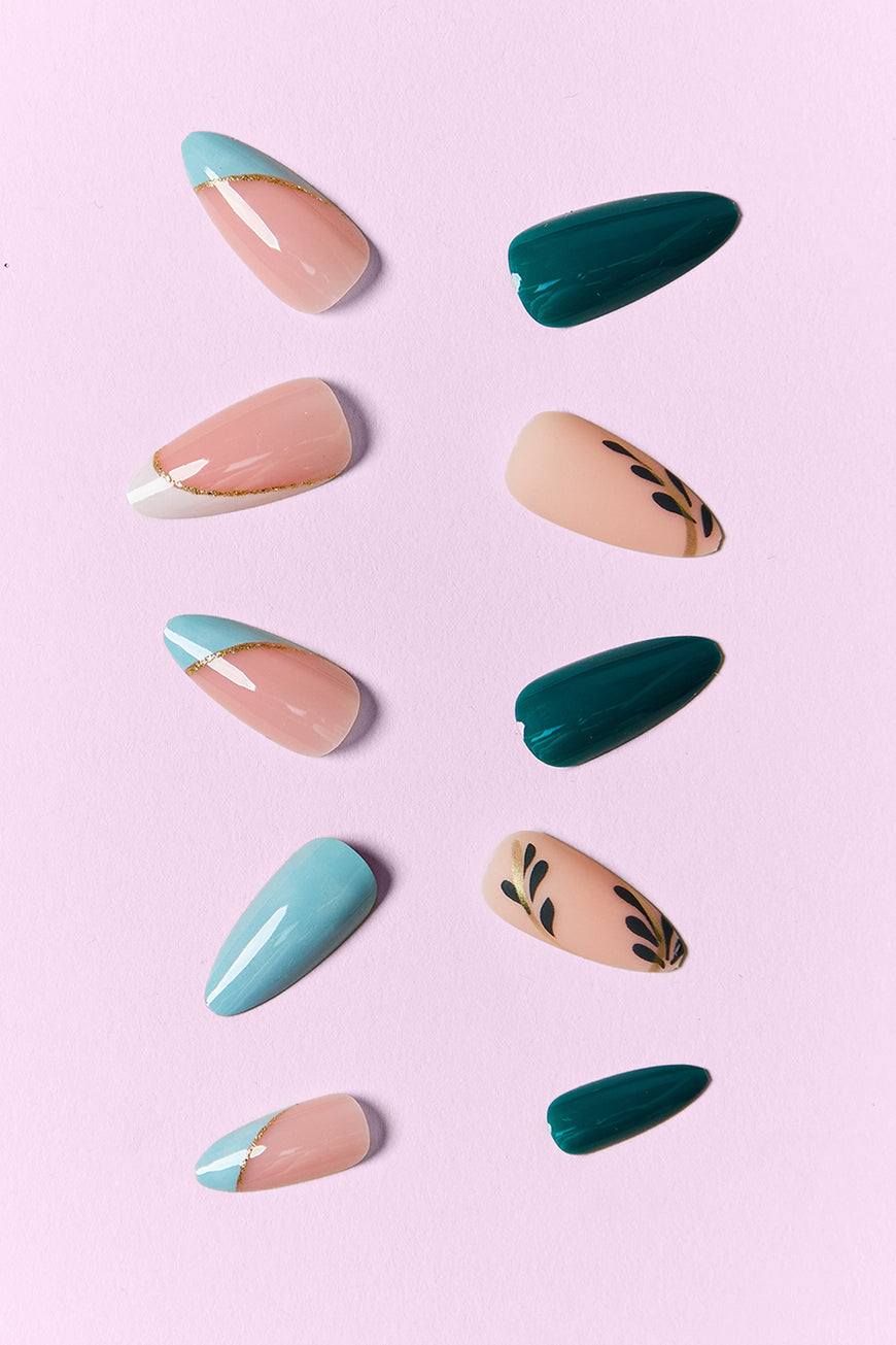 SO PINK BEAUTY Press On Nails 2 Packs - TopFashionHQ