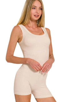 Zenana Ribbed Seamless Bodysuit
